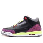 Jordan 3 Retro GS Black Atomic Red Volt 441140-039
