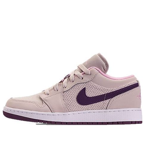Jordan 1 Low’Night Purple’ GS Night Purple/Pro Purple-Desert Sand-Light Arctic Pink 554723-500