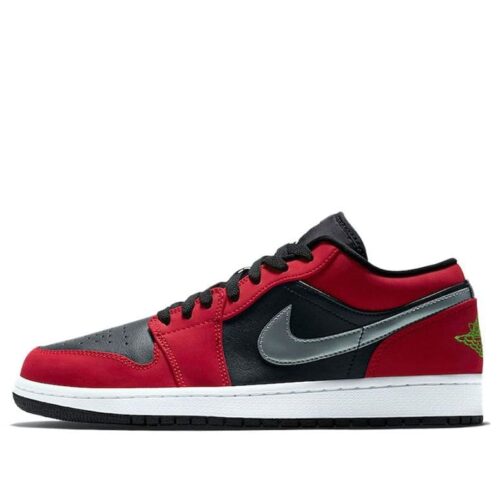 Jordan 1 Low ‘Gym Red Green Pulse’ Black/Green Pulse-Gym Red 553558-036