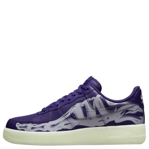 Nike Air Force 1 Low ’07 QS Purple Skeleton Halloween