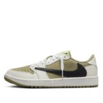 Travis Scott X Air Jordan 1 Low Golf “Olive”