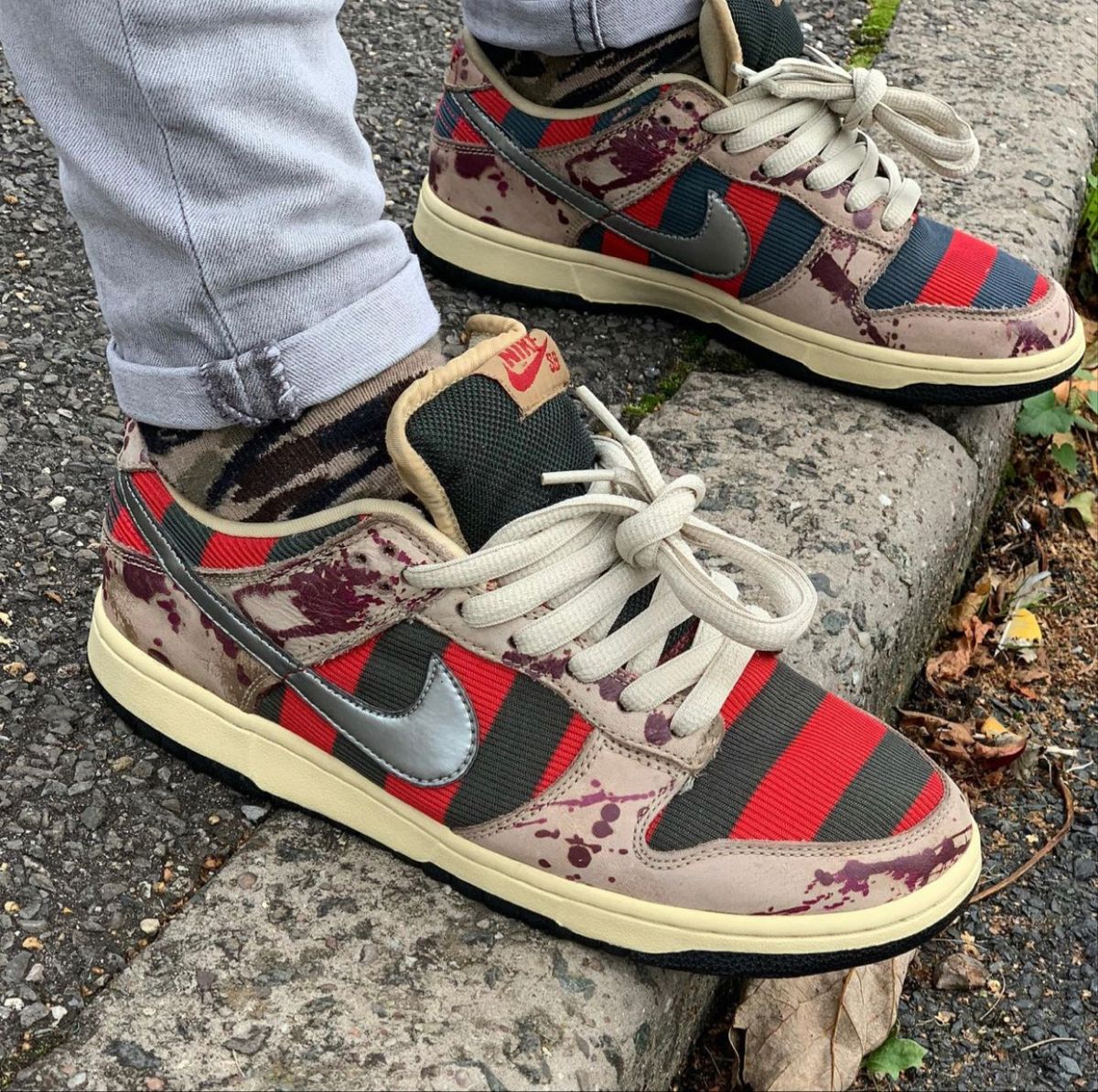 Nike Sb Dunk Low Freddy Krueger photo review