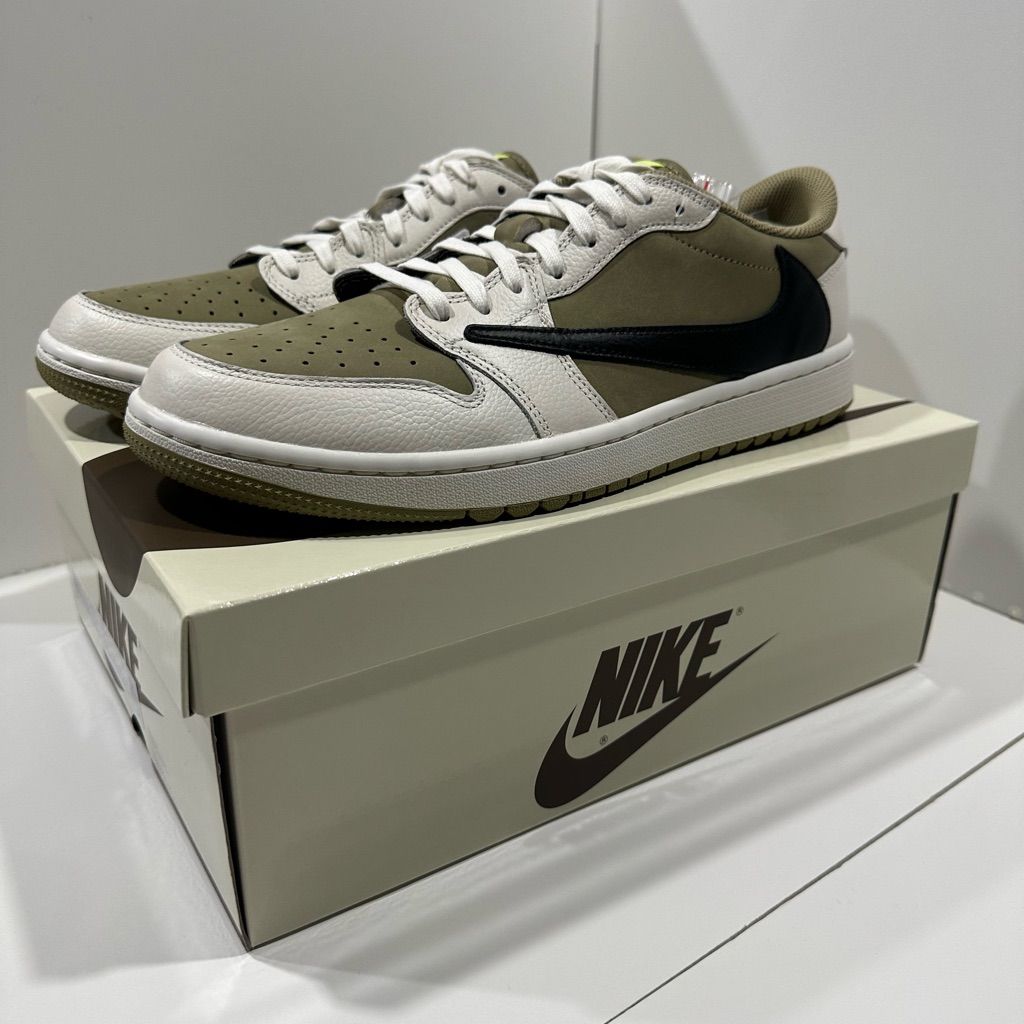 Travis Scott X Air Jordan 1 Low Golf “Olive” photo review