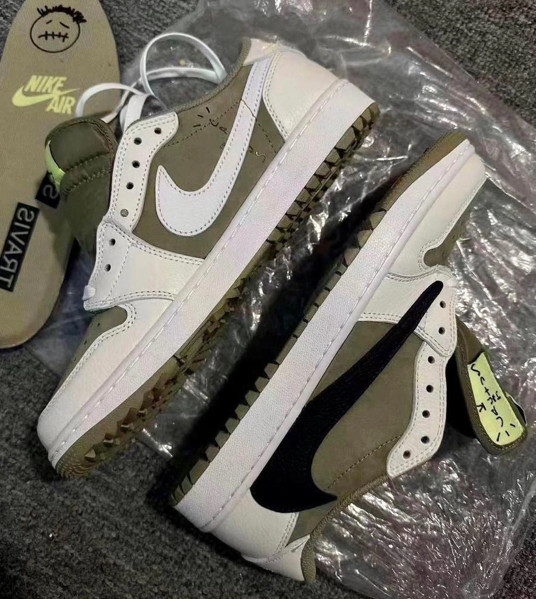 Travis Scott X Air Jordan 1 Low Golf “Olive” photo review