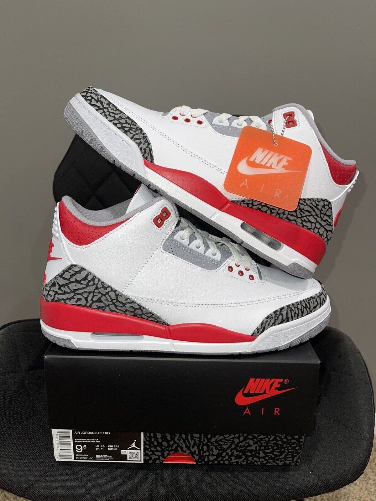 Jordan 3 OG Fire Red 2022 photo review