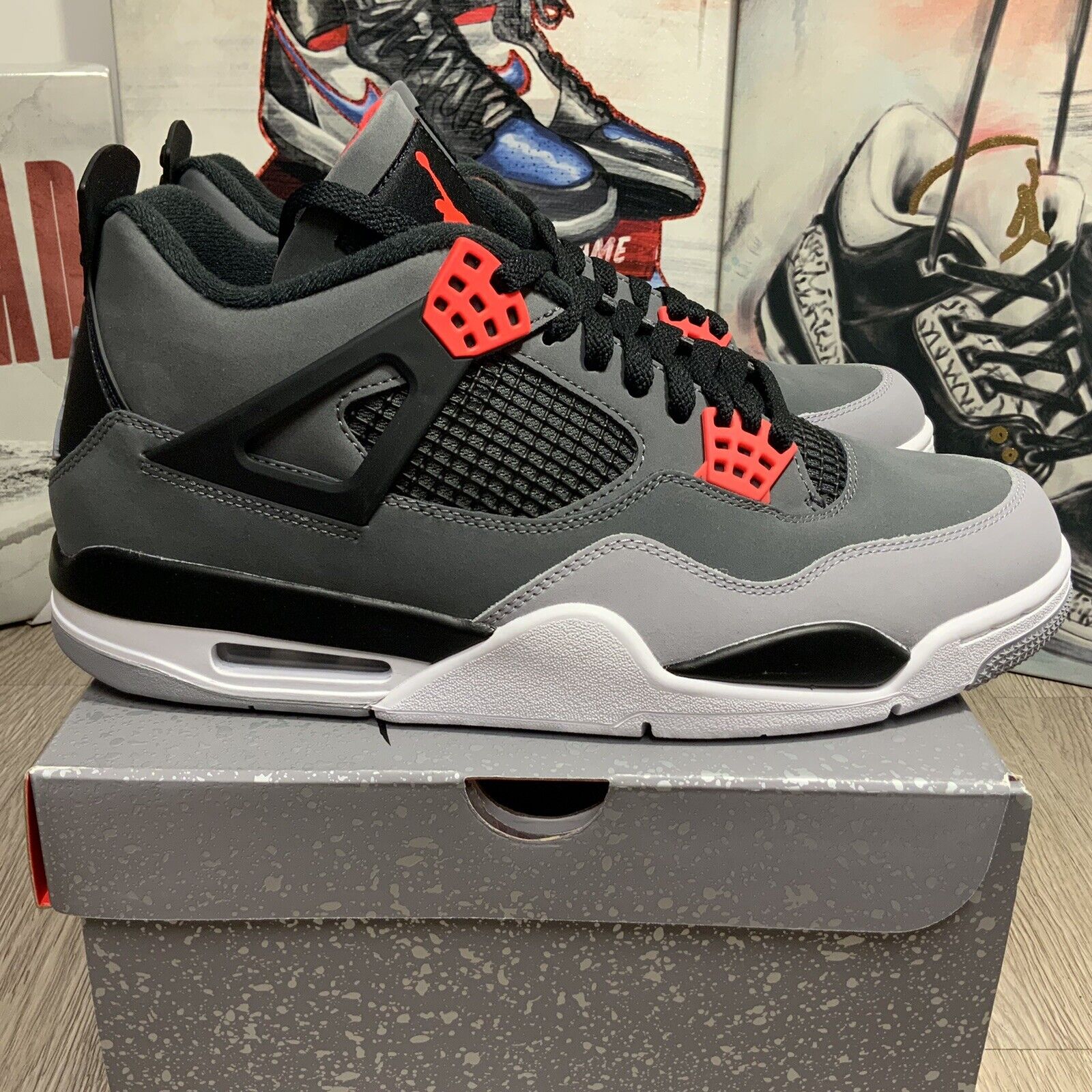 Jordan 4 Retro Infrared photo review
