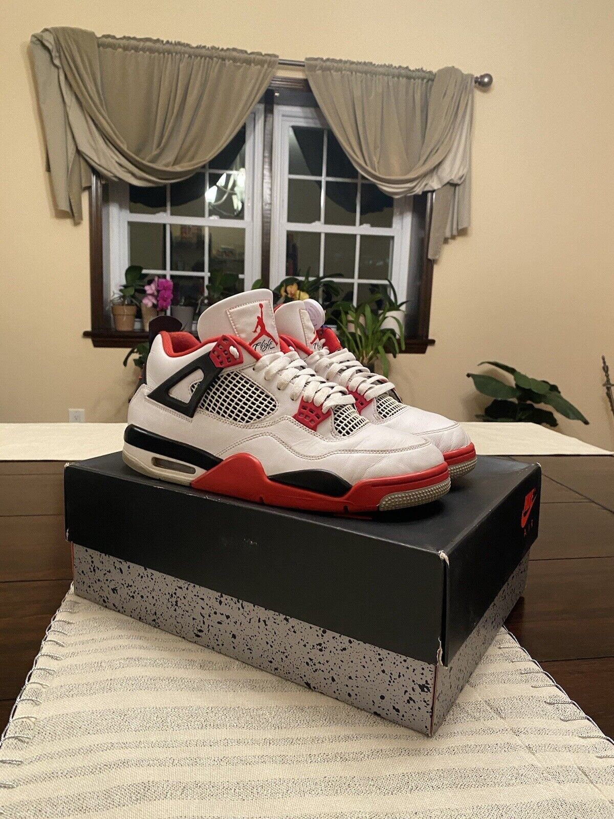 Jordan 4 Retro Red Fire photo review