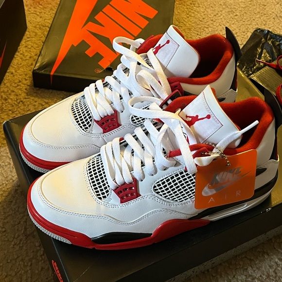 Jordan 4 Retro Red Fire photo review