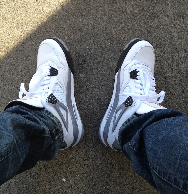 Jordan 4 Retro White Cement photo review