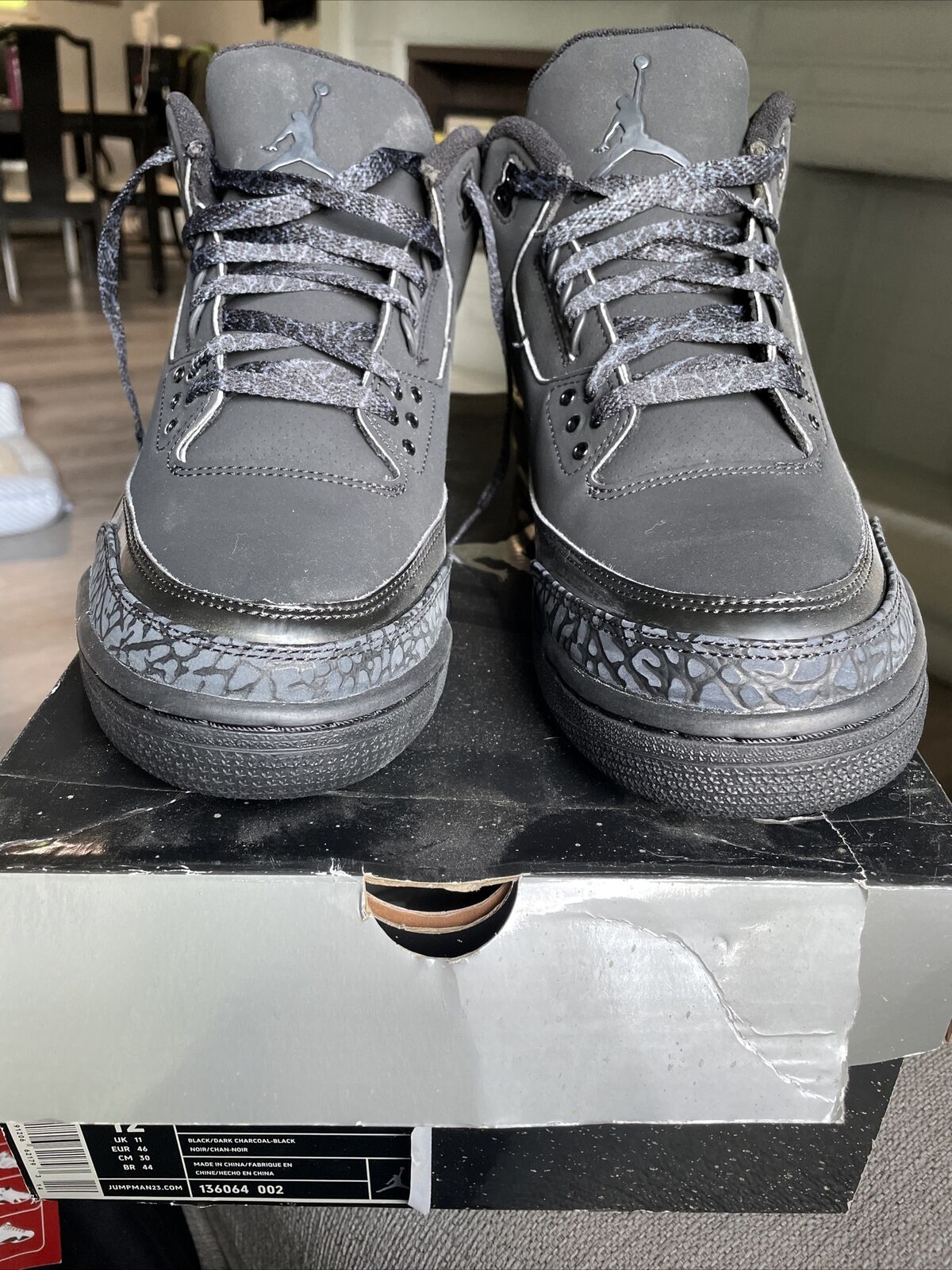 Jordan 3 Black Cat (2025) photo review