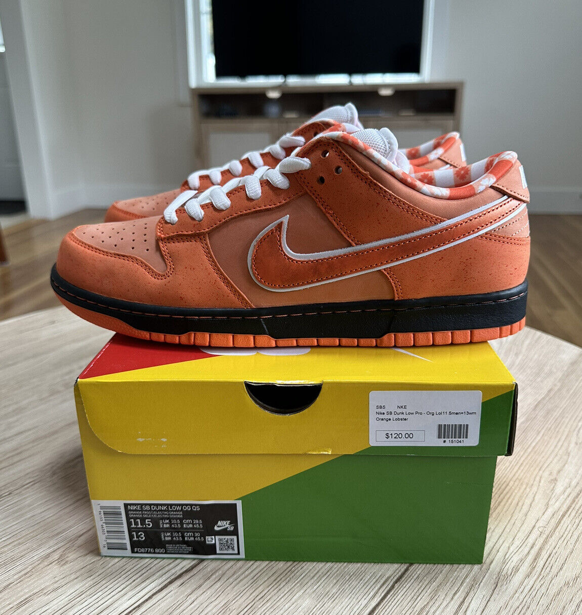 Concepts x Nike SB Dunk Low Orange Lobster photo review