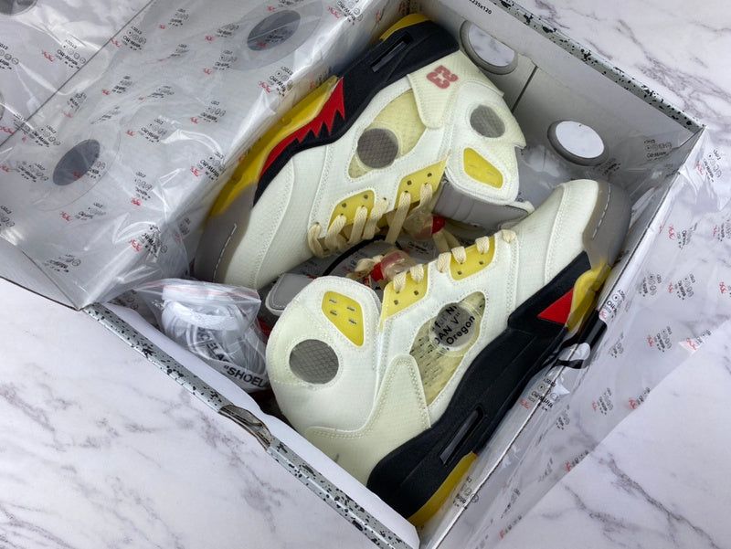 Jordan 5 Retro Off-White Sail photo review