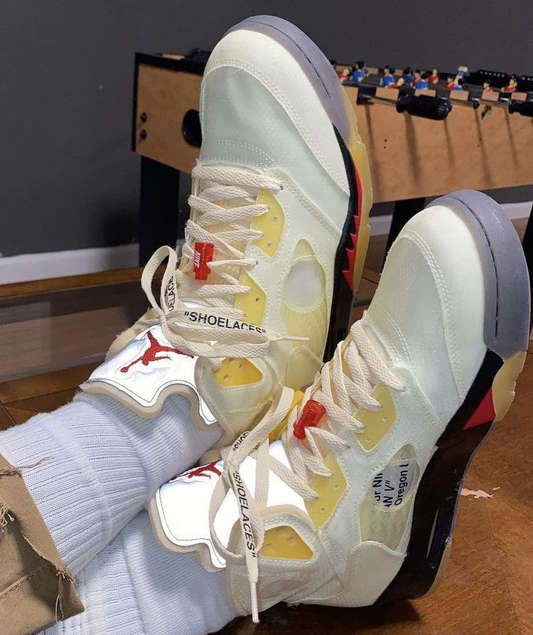 Jordan 5 Retro Off-White Sail photo review