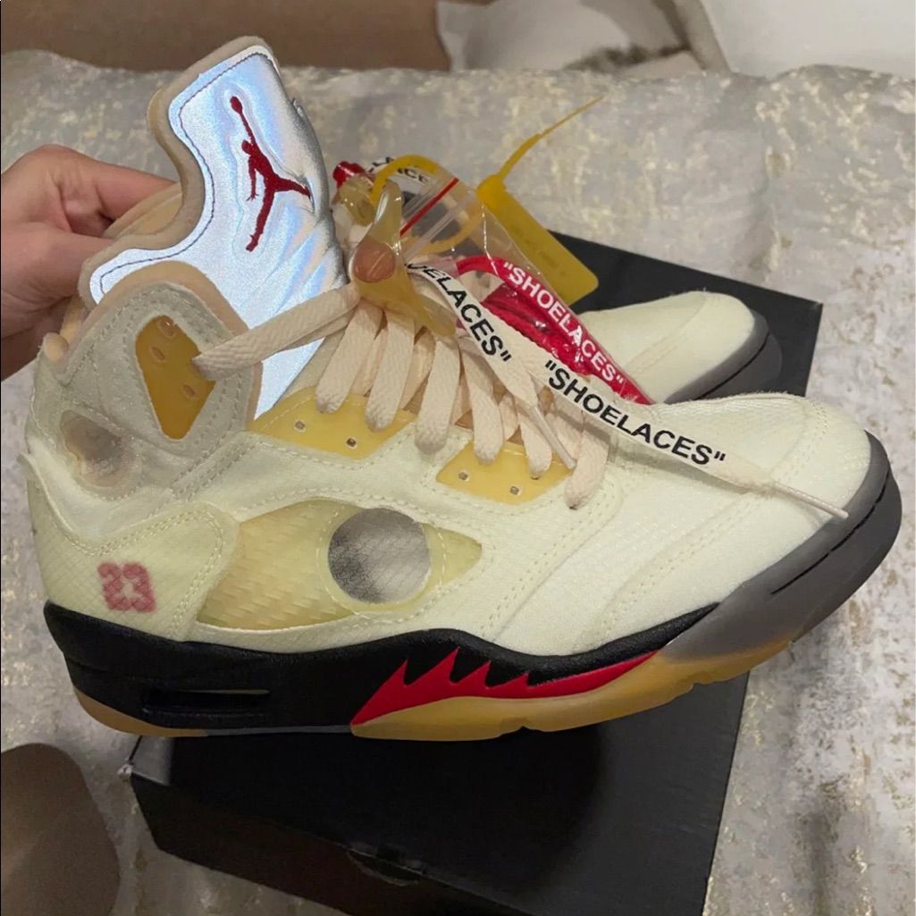 Jordan 5 Retro Off-White Sail photo review