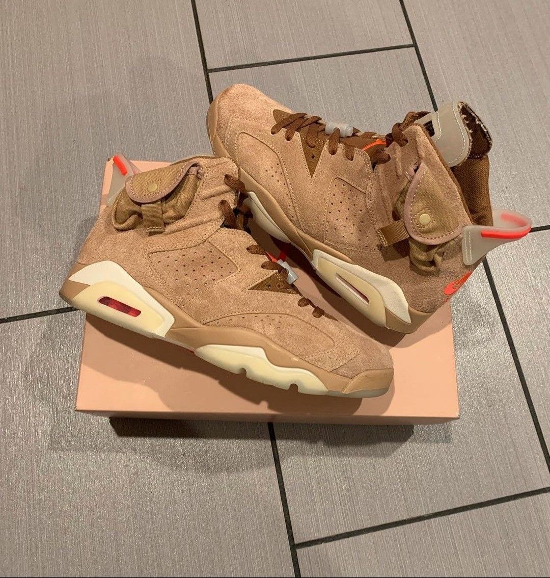 Jordan 6 Retro Travis Scott British Khaki photo review