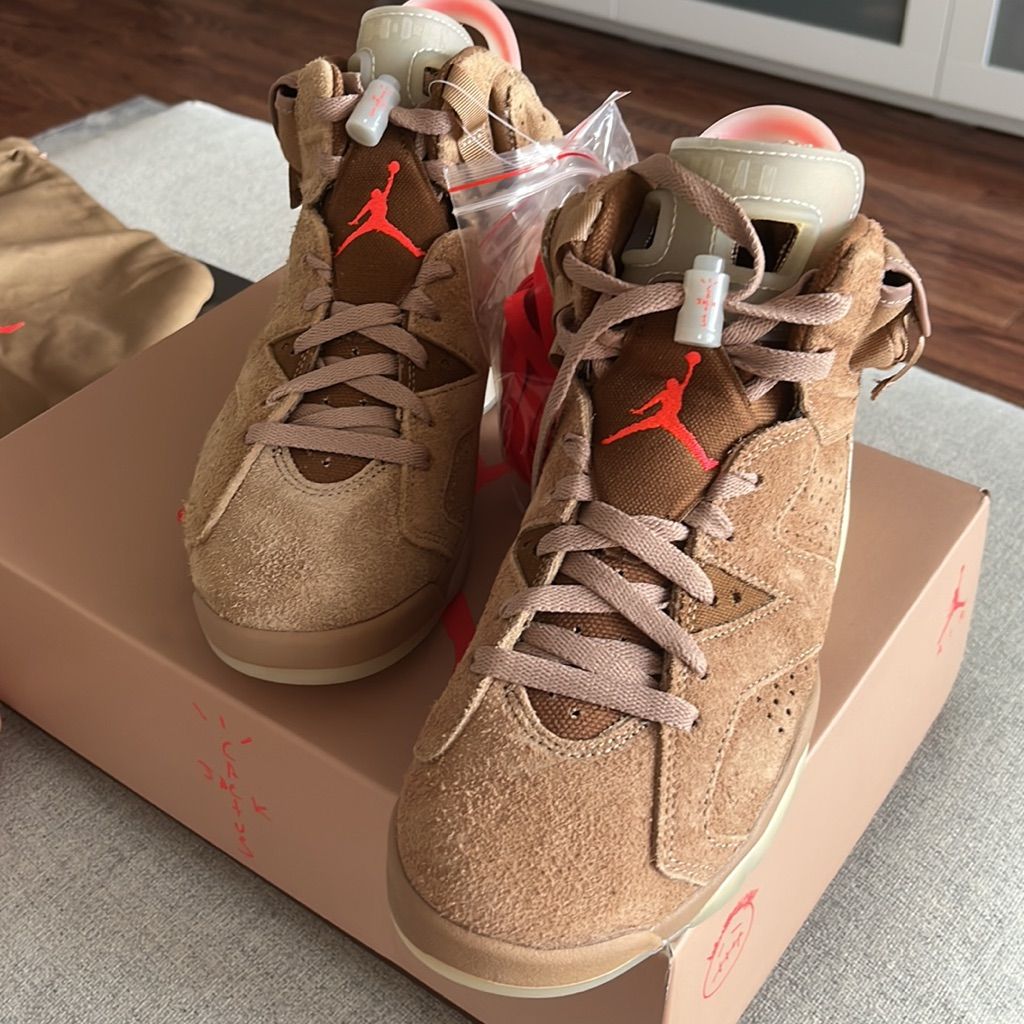 Jordan 6 Retro Travis Scott British Khaki photo review