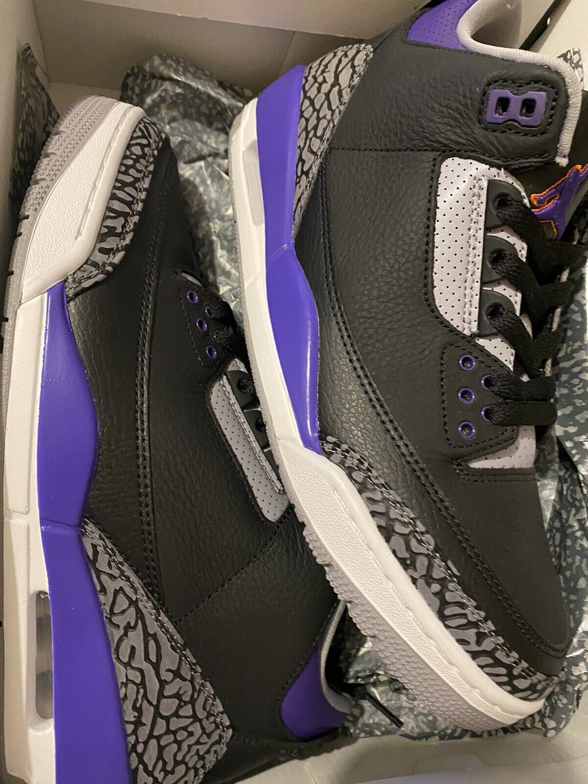 Jordan 3 Retro Black Court Purple CT8532-050 photo review