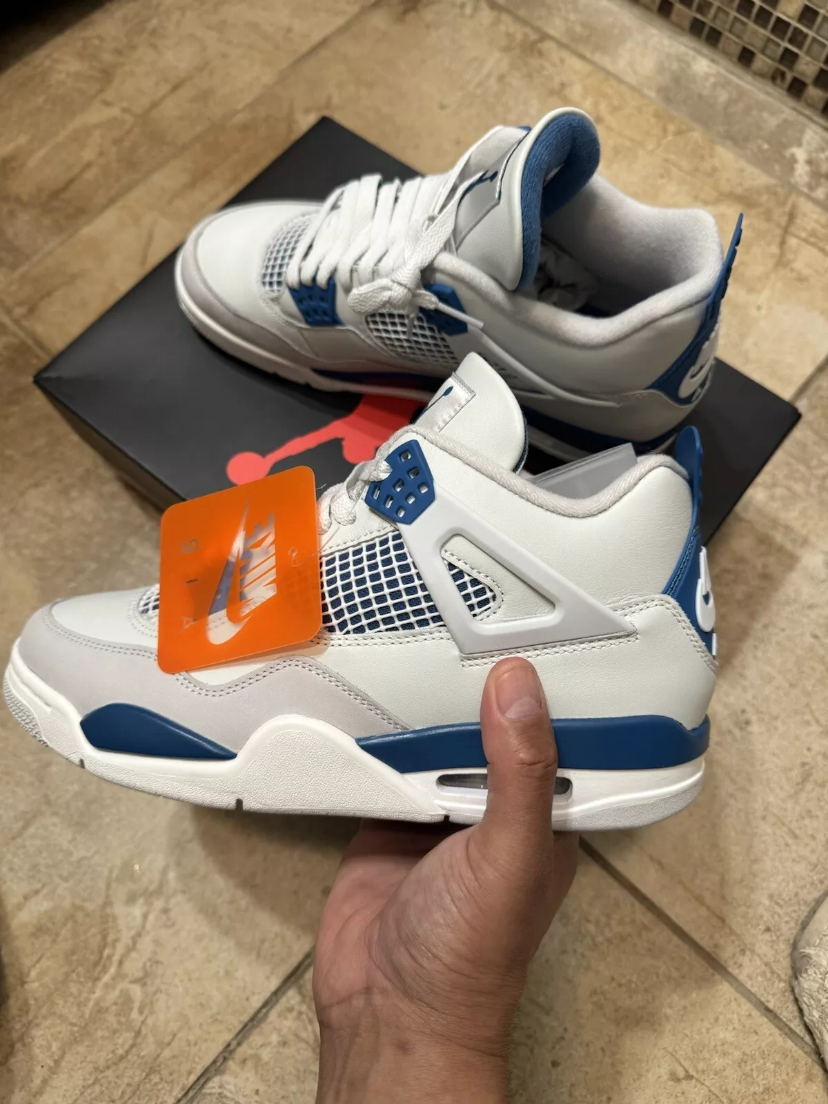 Jordan 4 Retro Military Blue (2024) photo review
