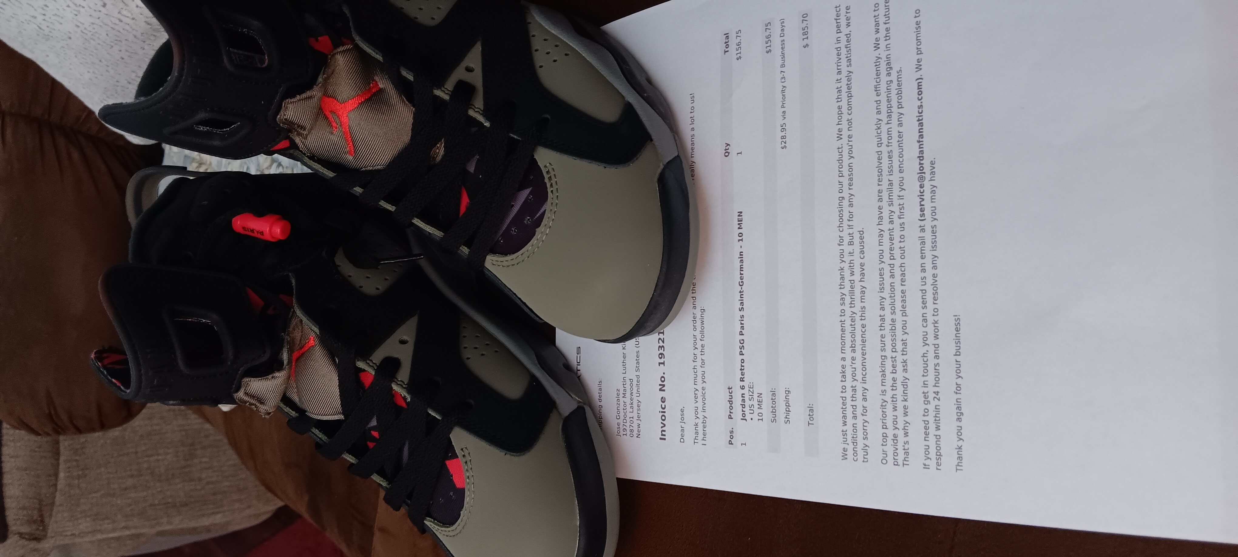 Jordan 6 Retro PSG Paris Saint-Germain photo review