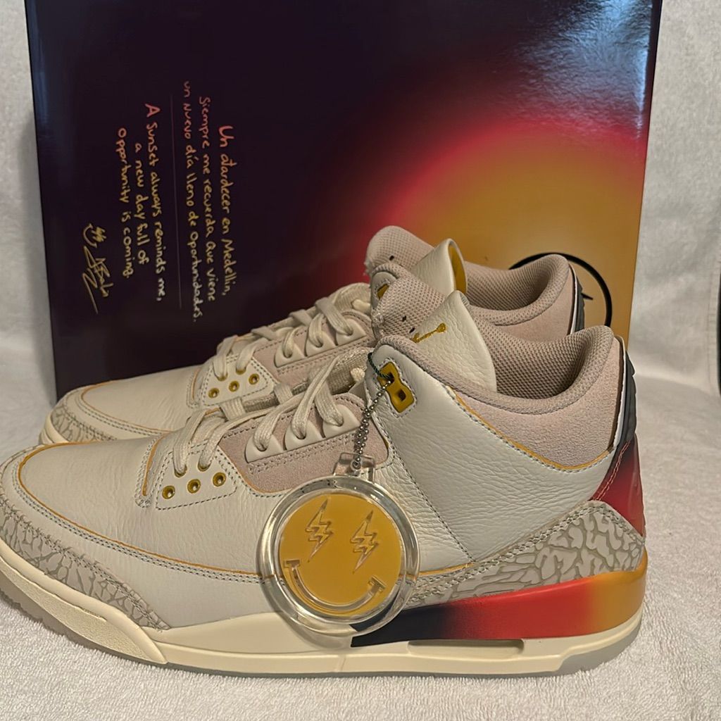 J Balvin X Air Jordan 3 Medellín Sunset photo review