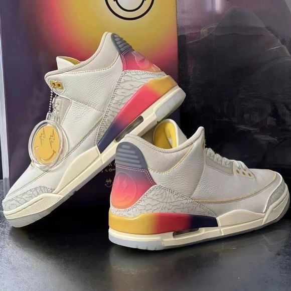 J Balvin X Air Jordan 3 Medellín Sunset photo review